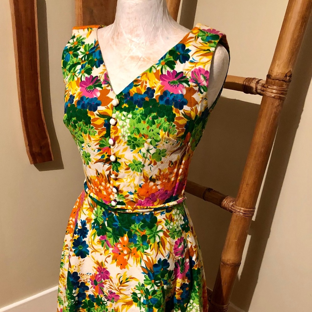 Vintage Floral Dress